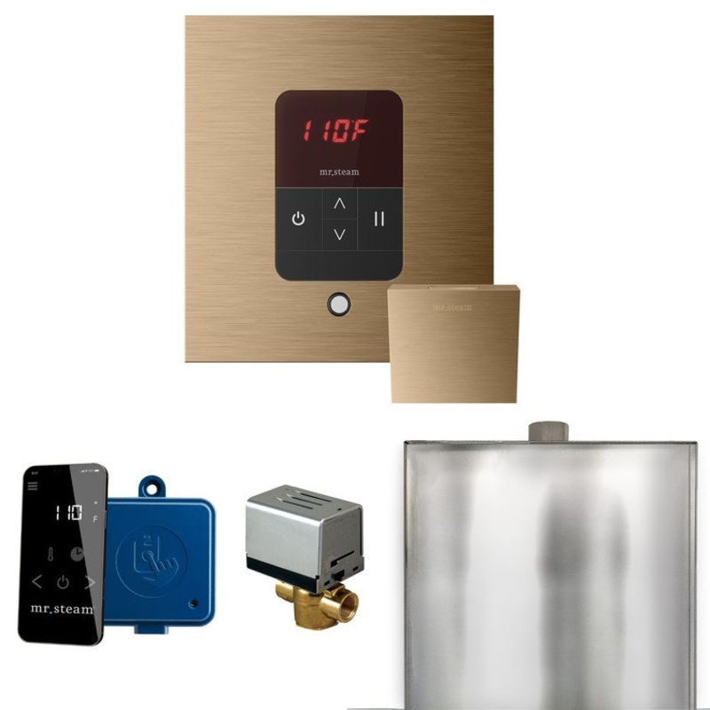 Steam Kit Basic Butler Brushed Bronze Control Package Square