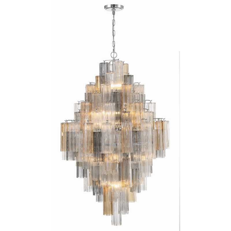 20 Light Chandelier from the Addis Collection in Polished Chrome Finish by Crystorama
