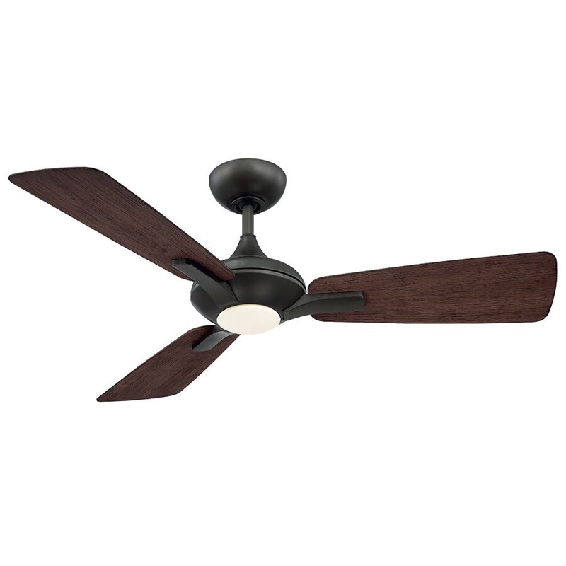 52″ 3-blade Mykonos Ceiling Fan by Modern Forms Fans (Wet Rated) Bronze/Dark Walnut 2700K