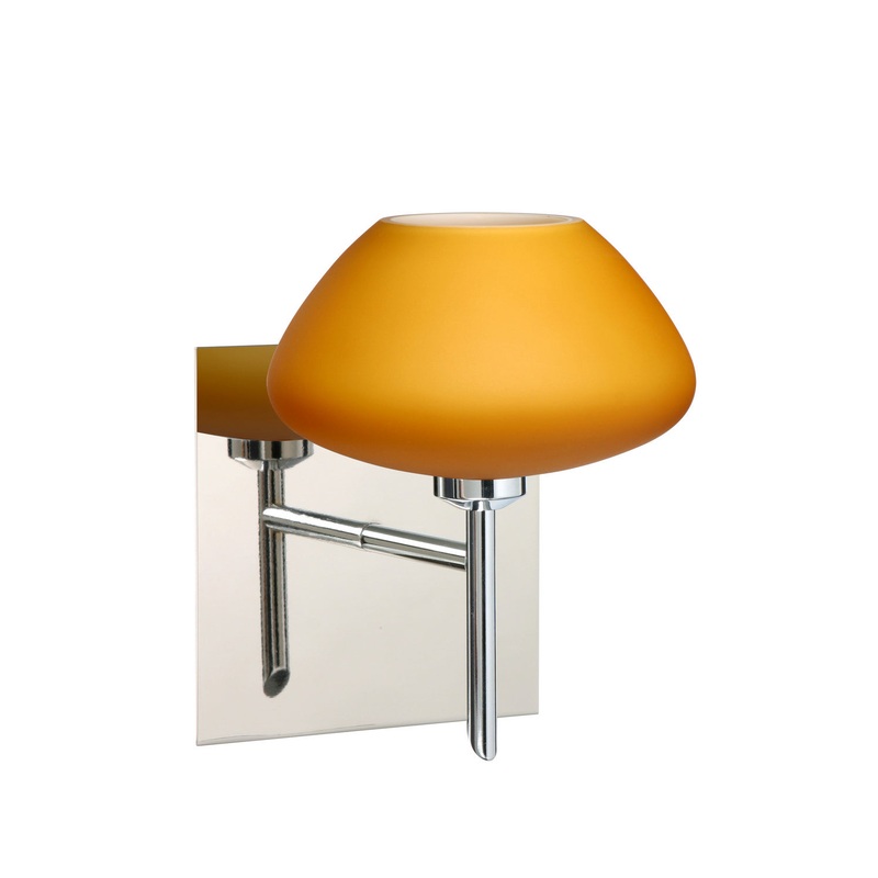Besa 1SW-541080-CR-SQ Peri One Light Wall Sconce Chrome