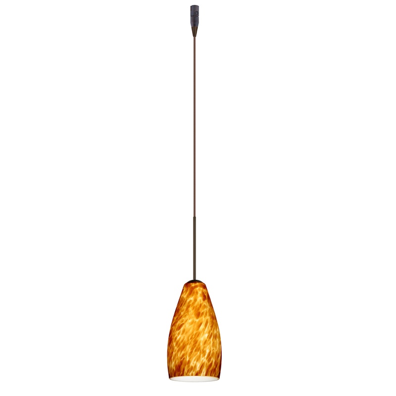 Besa RXP-719818-BR Karli One Light Pendant Bronze