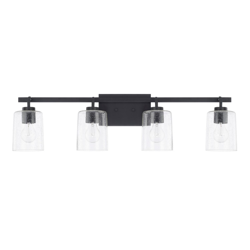 Capital Lighting 128541MB-449 Greyson 4 Light Vanity Matte Black