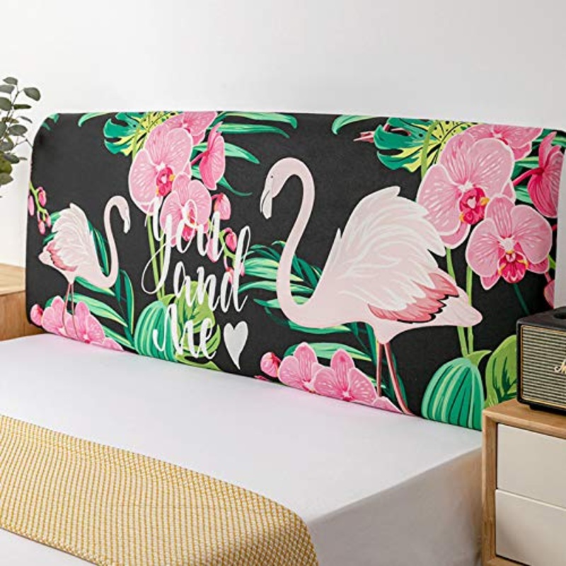 Copri Testata Letto Matrimoniale Copertura/Copertina Elastica Fodera Elastica Protezione Peluche Testata Addensare Elastico All-inclusive Coperchio Europeo Soft Cover Lavabile,AL-180cm