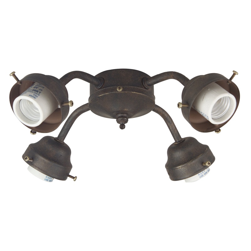 Craftmade F400-AG-LED Universal Four Light Fitter Aged Bronze Textured (Discontinued)