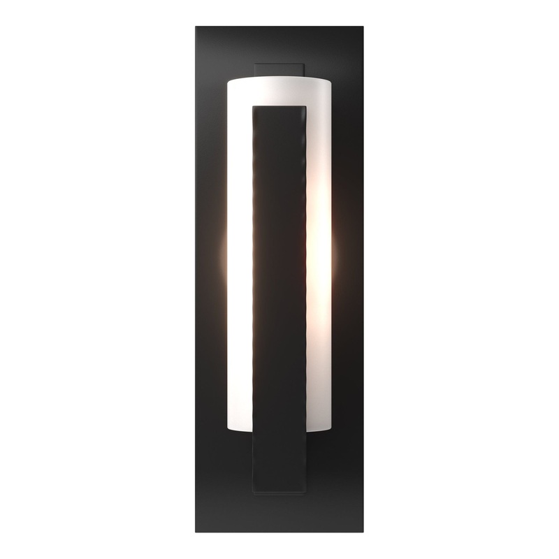 Forged Vertical Bar Sconce Black