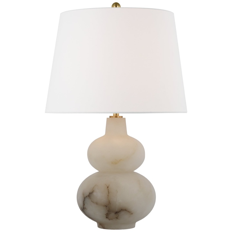 LED Table Lamp from the Ciccio Collection in Alabaster Finish by Visual Comfort Signature