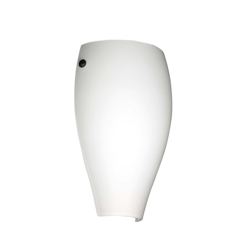 One Light Wall Sconce from the Chelsea Collection in Black Finish by Besa