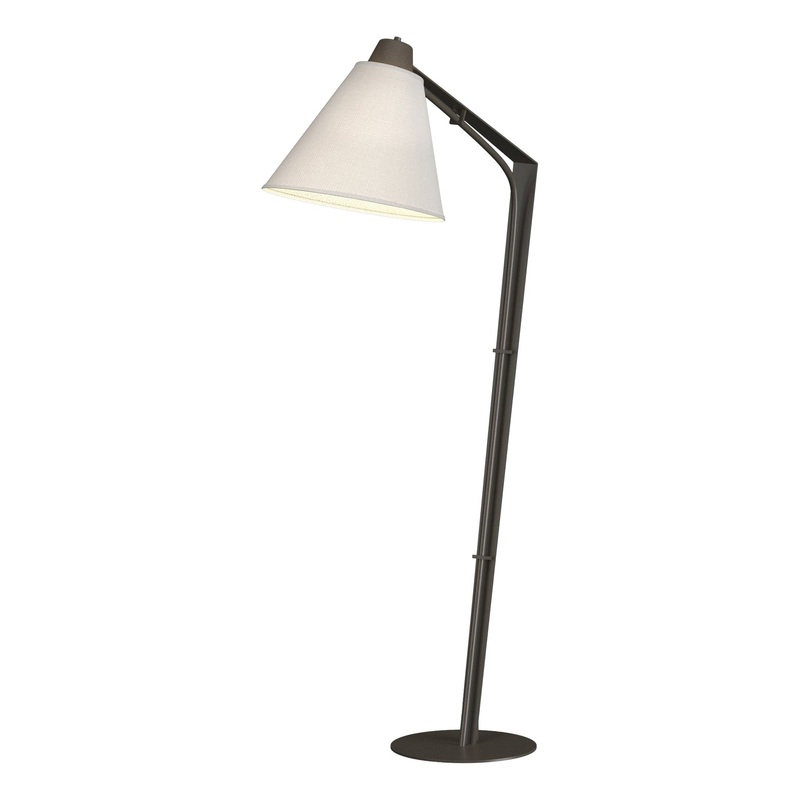Reach Floor Lamp Dark Smoke Natural Anna Shade (SF)