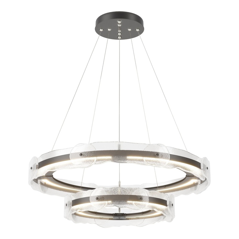 Solstice LED Tiered Pendant Black