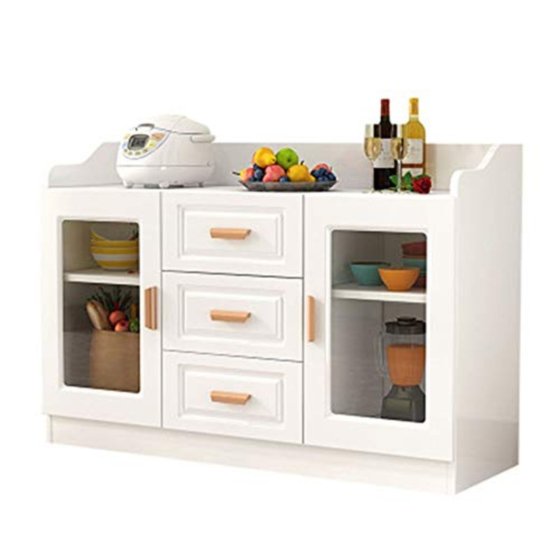 YLiansong-home Cassettiera Moderna Credenza Buffet Governo di immagazzinaggio Freestanding Cucina Governo di immagazzinaggio Entrata Governo credenza in Legno (Color : White, Size : 120x40x80cm)
