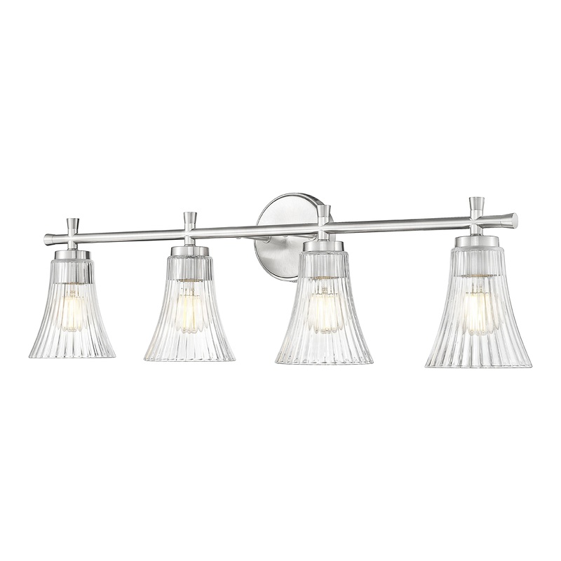 Belle 4-Light Vanity Brushed Nickel
