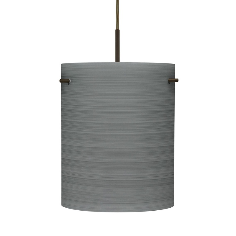 Besa 1JC-4006TN-BR Besa Tamburo 8 Pendant One Light Pendant Bronze