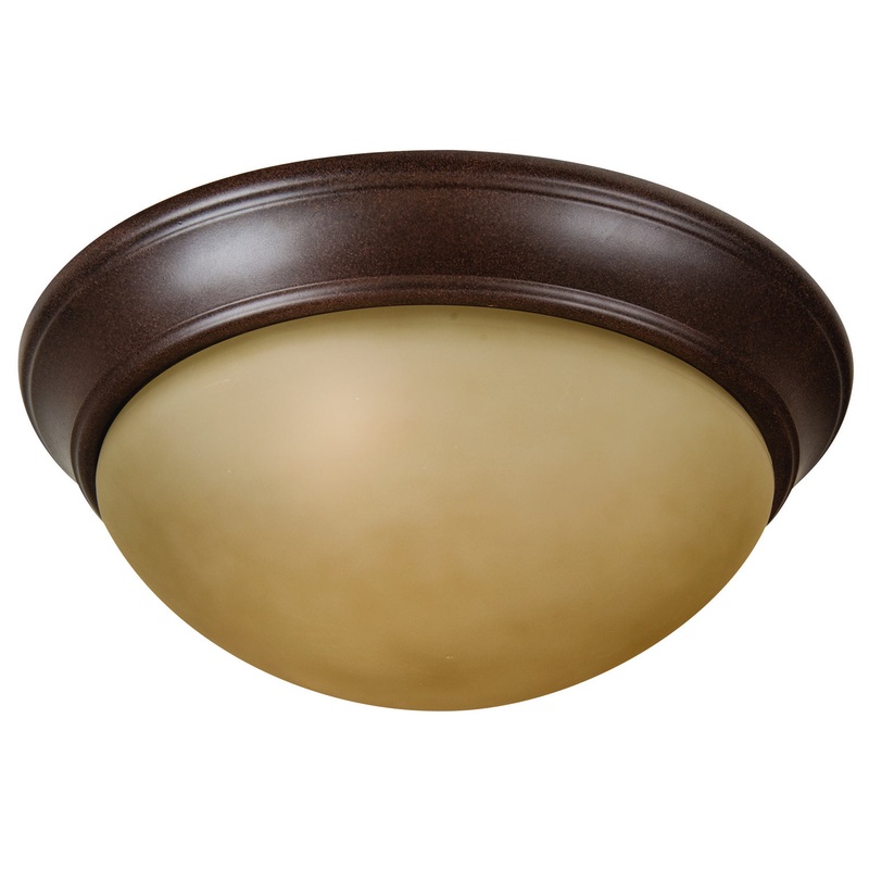 Craftmade XPP15AG-3A Pro Builder Premium Flush Three Light Flushmount Aged Bronze Textured (Discontinued)