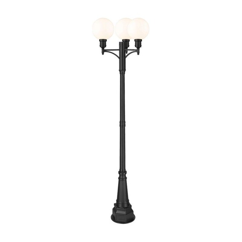 Laurent 1-Light Outdoor Post Mount Fixture Black