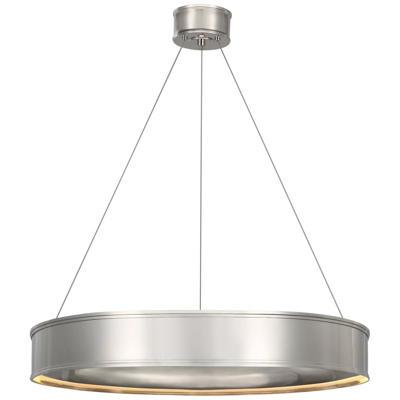 LED Chandelier from the Connery Collection in Polished Nickel Finish by Visual Comfort Signature