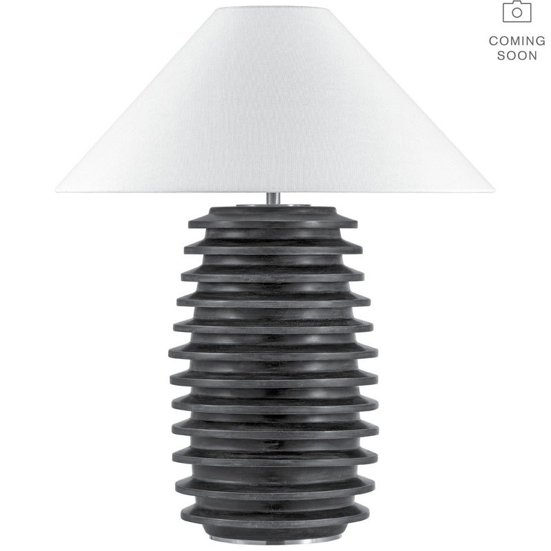 LED Table Lamp from the Crenelle Collection in Burnished Birch Finish by Visual Comfort Signature