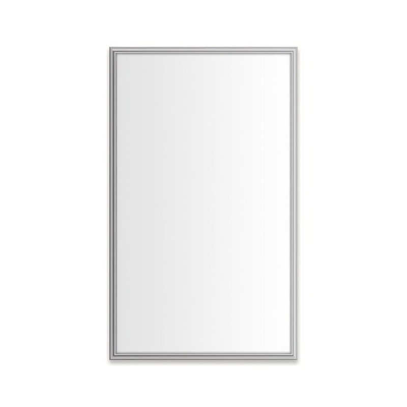 Medicine Cabinet Main Line 24 x 40 Inch 1 Doors Framed Mirror Chrome Flat Top Rosemont Frame Slow Close Hinges Sliding Magnification Mirror Magnetic Strip Interior Lighting USB Charging ports Electrical Outlets Phone Holder 4 Inch