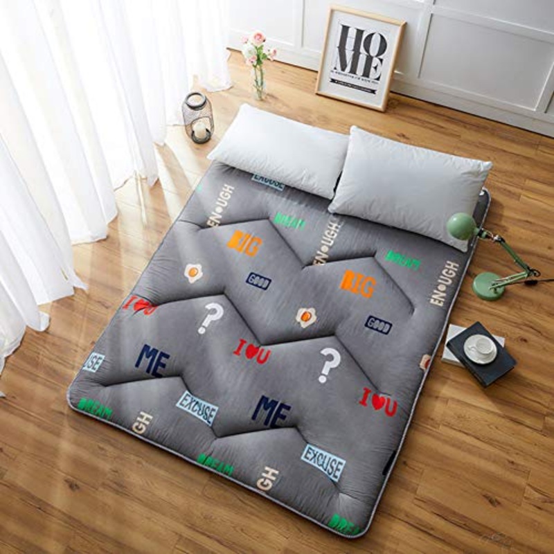 Nileco Trapuntato Matetori Topper Portatile, Giapponese Tatami Tappetino Morbido Materasso Futon Pieghevole Coprimaterasso Dormitorio Studentesco, Home-l 180x200cm(71x79inch)