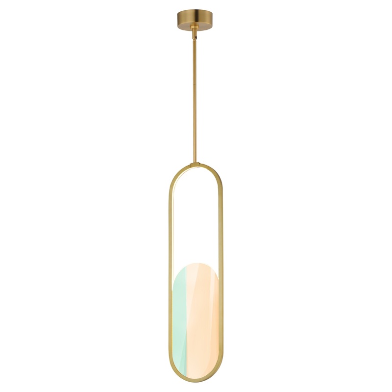 Trance 30″ LED Pendant Natural Aged Brass