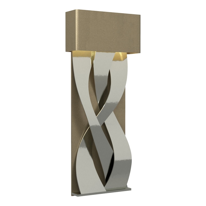 Tress Small LED Sconce Soft Gold Sterling