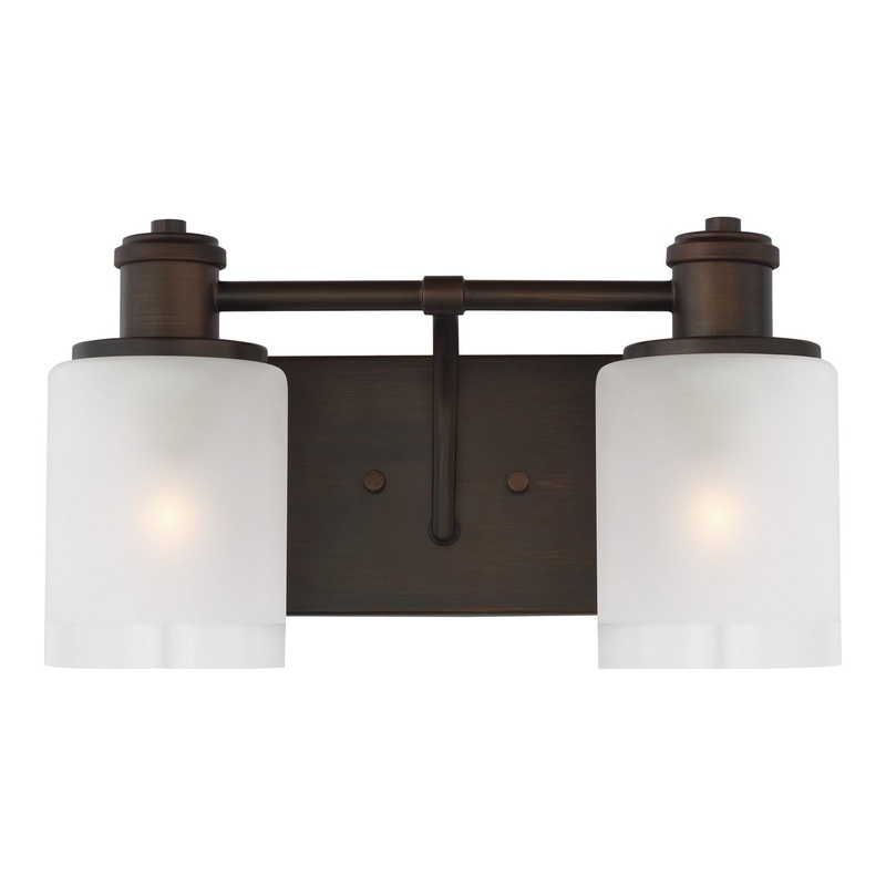Two Light Wall / Bath from the Norwood Collection in Bronze Finish by Generation Lighting