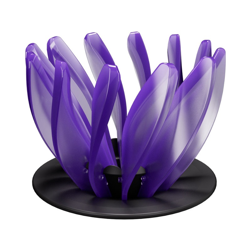 V60 Pour Over Coffee Dripper – Heat Resistant Brew Filter Cone – Purple(Black Base)