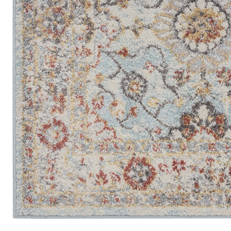 Asher Country Rug – Blue – 240×330