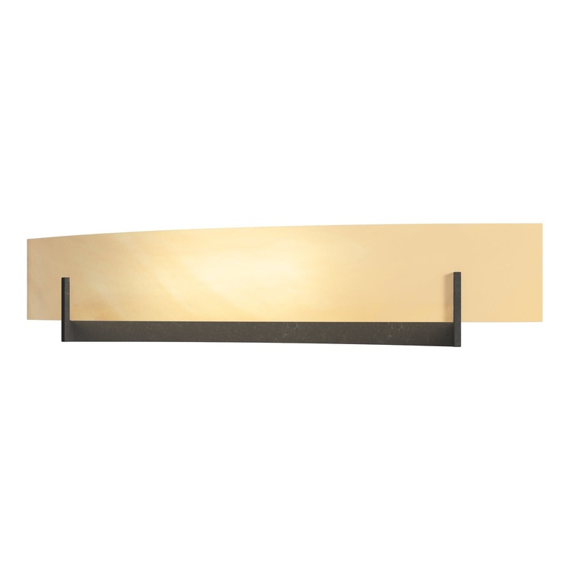 Axis Large Sconce Dark Smoke Amber Swirl Glass (AA)