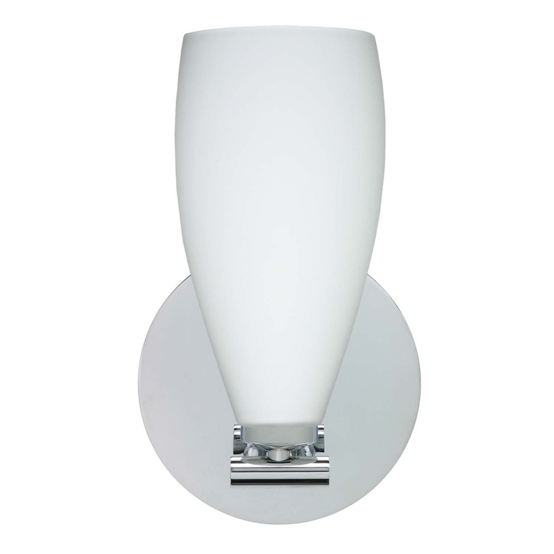 Besa 1SX-719807-PN Karli One Light Wall Sconce Polished Nickel (Discontinued)