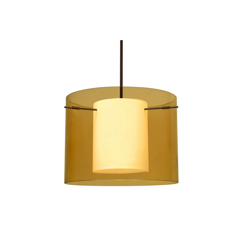 Besa 1TT-G00707-BR Pahu One Light Pendant Bronze