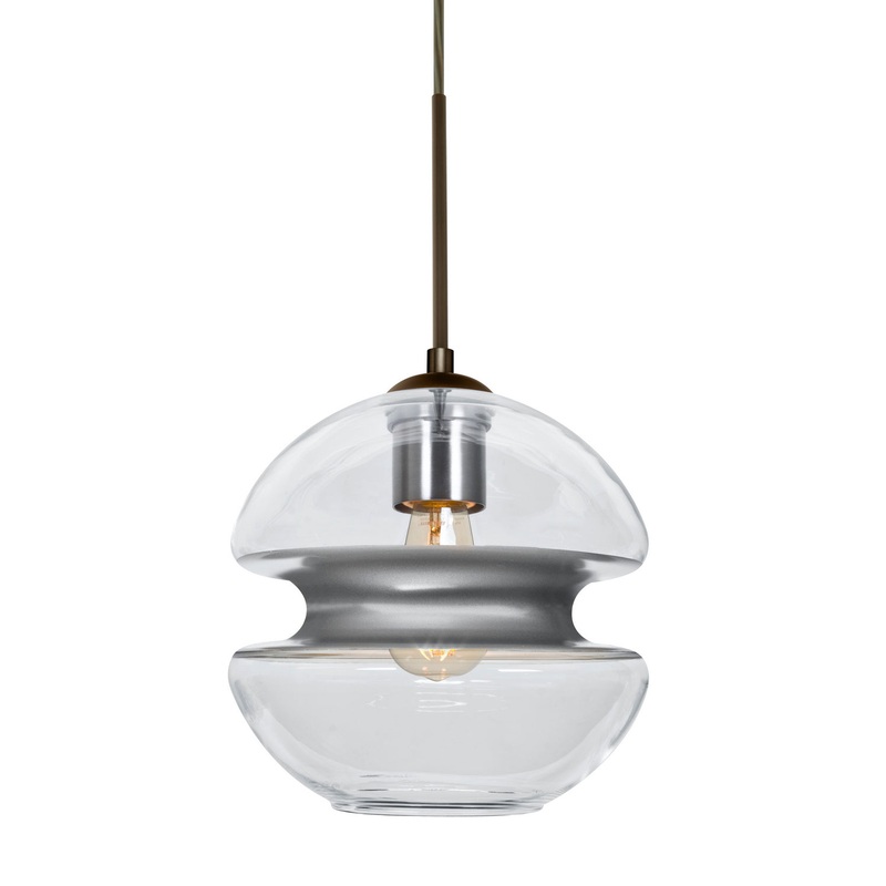Besa J-HULA8SL-EDIL-BR Hula 8 One Light Pendant Bronze