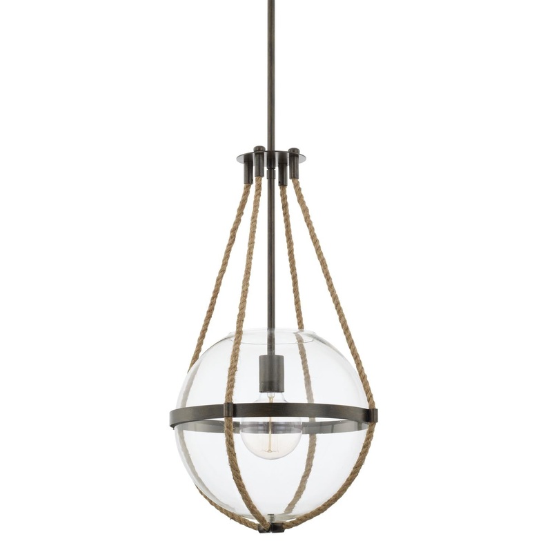 Capital Lighting 327413NG Beaufort 1 Light Pendant Nordic Grey