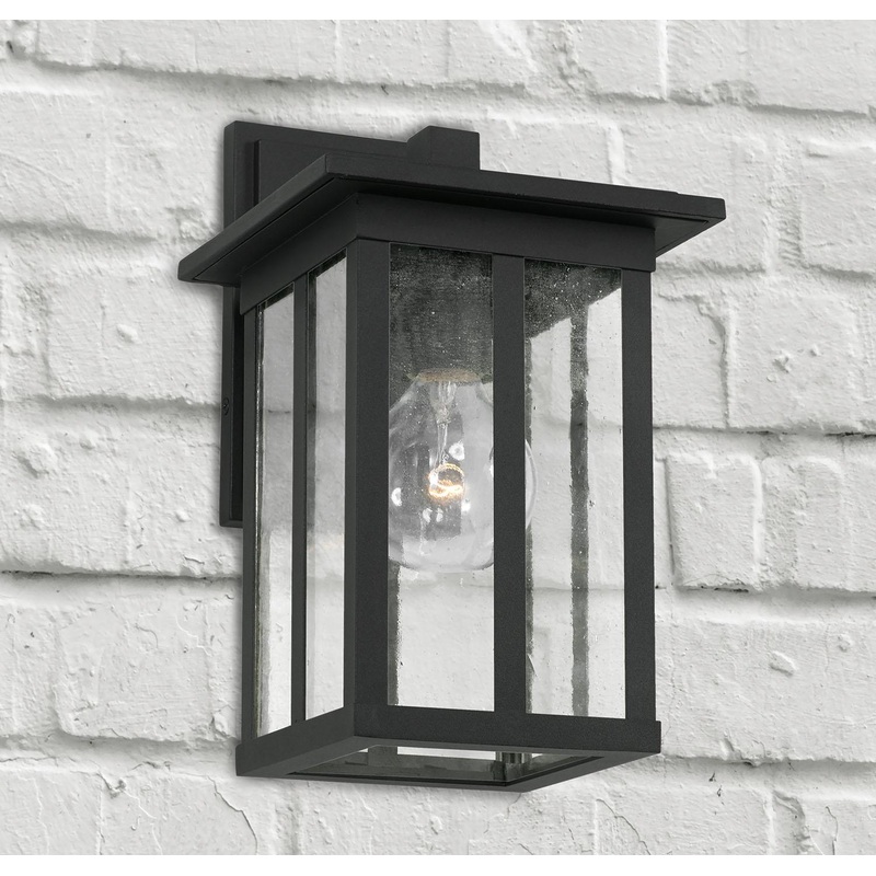 Capital Lighting 943811BK Barrett 1 Light Outdoor Wall Lantern Black