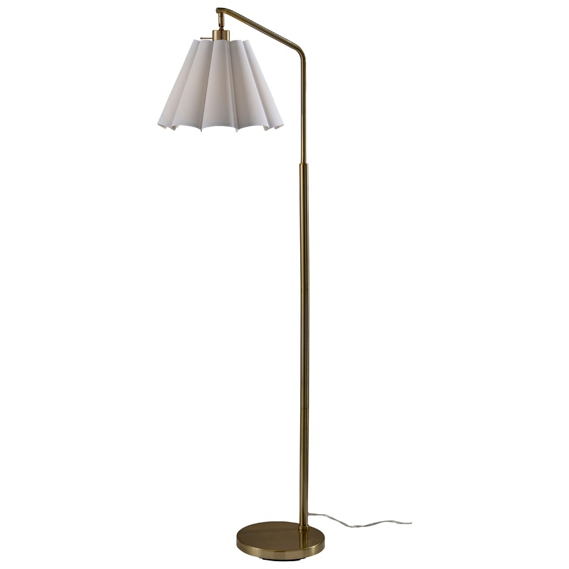 Lyra Floor Lamp Antique Brass