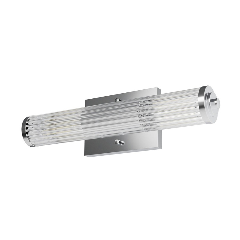 Two Light Vanity from the Holly Grove Collection in Chrome Finish by Hunter