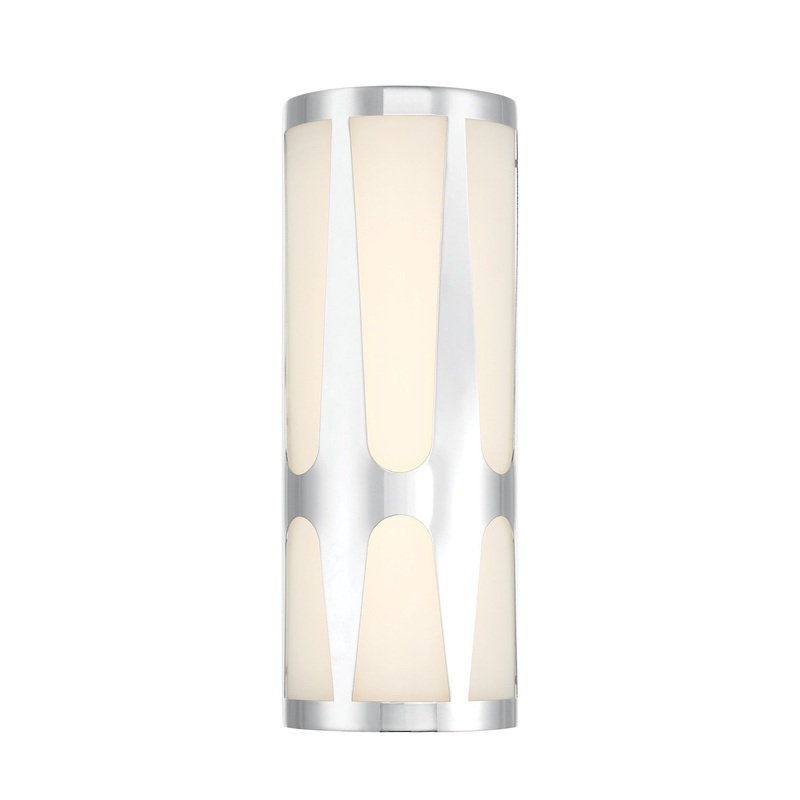Two Light Wall Sconce from the Royston Collection in Polished Chrome Finish by Crystorama