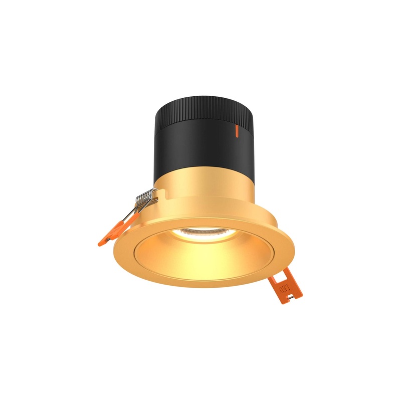 3″ Modular Downlight Gold with Gold Trim 20 Degrees Regressed
