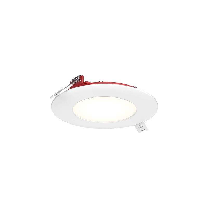 4″ Round CCT LED Recessed Panel Light White Fire Rated