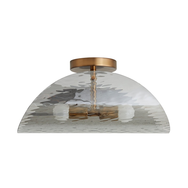 Arteriors DA49017 Bend Two Light Flushmount Smoke