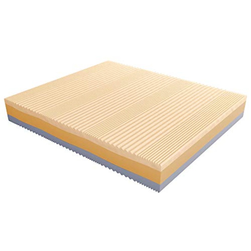 Baldiflex Emporio Materasso Singolo Memory 3 Strati Arcobaleno Deluxe, 80×190 H 22cm, 6 cm Memory e 15 cm Water, Rivestimento Aloe Vera