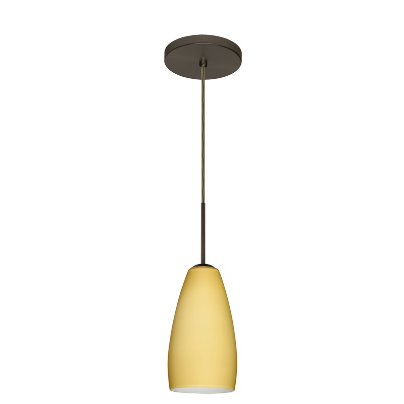 Besa 1BT-1509VM-LED-BR Chrissy One Light Pendant Bronze