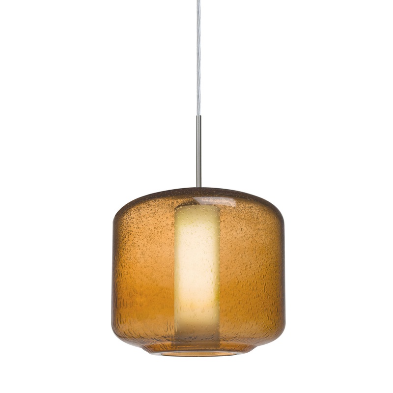 Besa 1JT-NILES10AO-SN Niles One Light Pendant Satin Nickel
