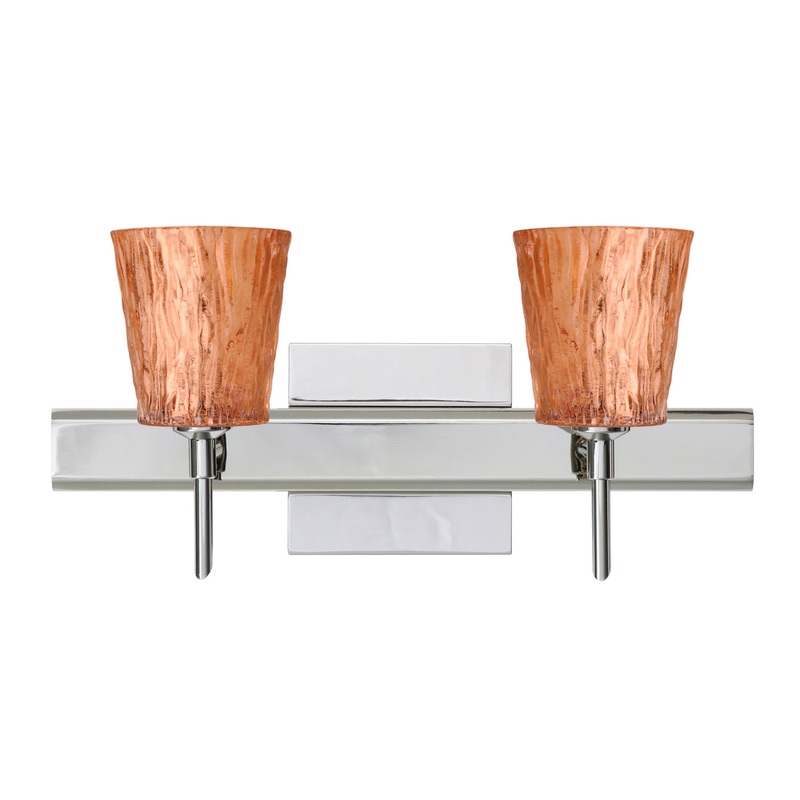 Besa 2SW-5125CF-CR-SQ Nico Two Light Wall Sconce Chrome (Discontinued)
