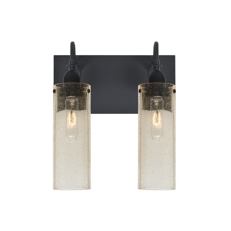 Besa 2WG-JUNI10GD-BK Juni Two Light Wall Sconce Black