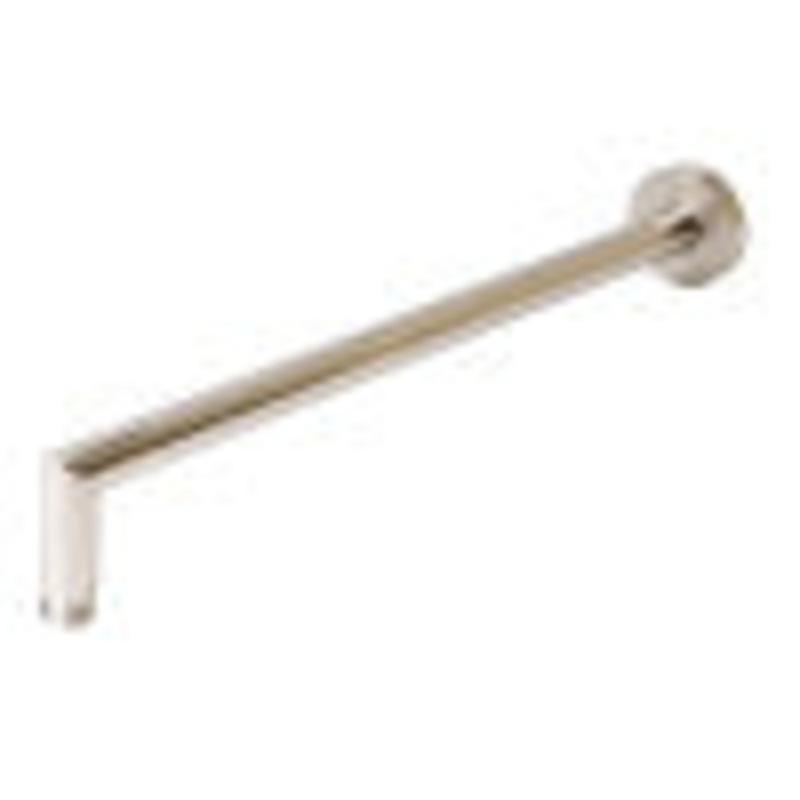 Brushed Nickel 16″ Round Wall Shower Arm