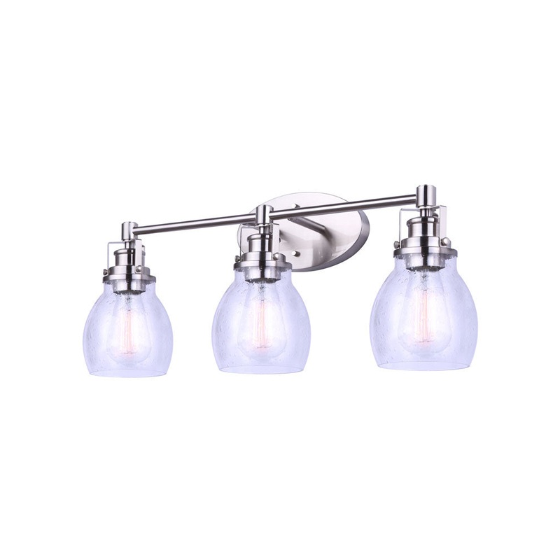 Canarm IVL705A03BN Carson Three Light Vanity Brushed Nickel