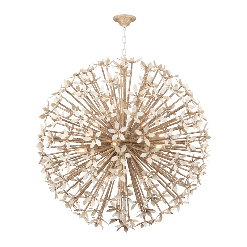 Corfu 16-Light Chandelier Ivory Coco