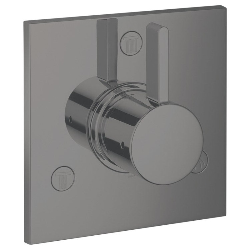 Diverter Trim Ecostat Trio/Quattro Brushed Black Chrome 1 Lever ADA