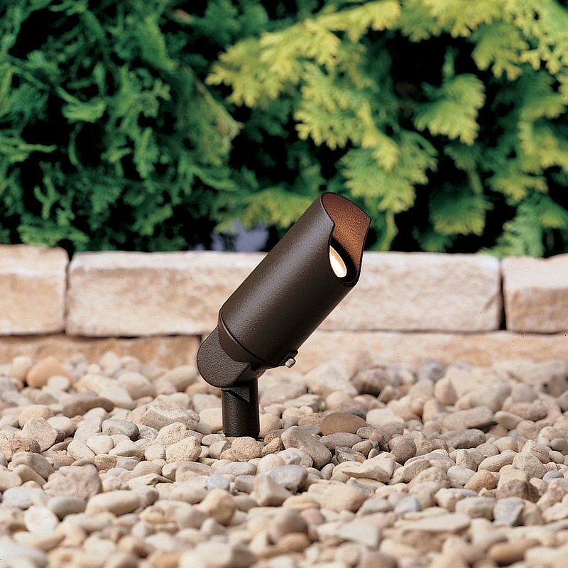 Kichler 15398AZT One Light Accent, Textured Architectural Bronze