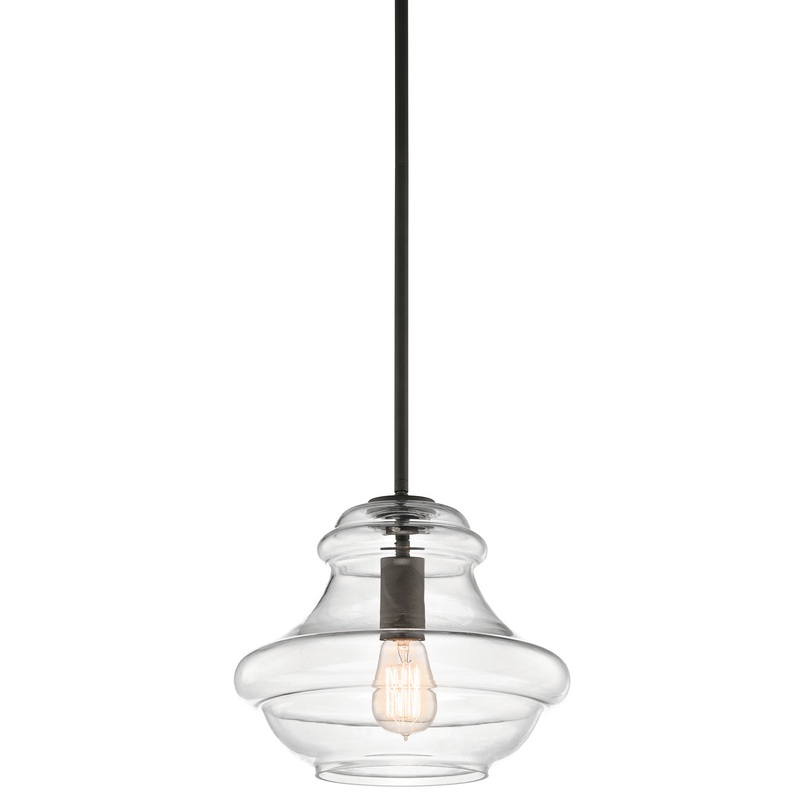 Kichler 42044OZ One Light Pendant, Olde Bronze